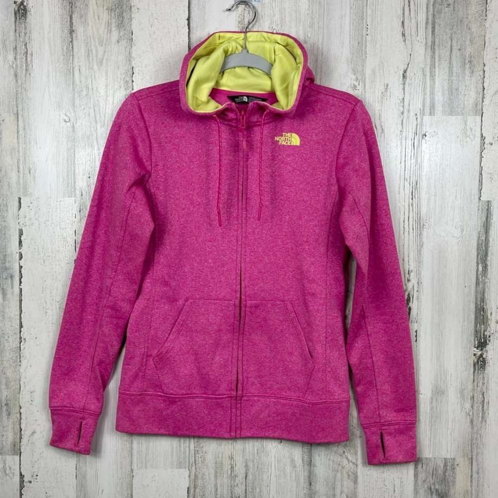 The North Face zip front hoodie jacket activewear pink size small outerwear